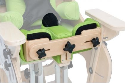 Knee stabilization for rehabilitation chair Zebra