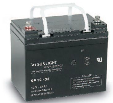 Batteries for power wheelchairs SUNLIGHT 12V/33Ah