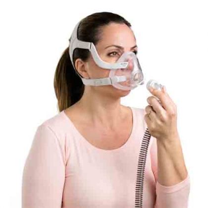 Дамска маска за цялото лице с вентилация ResMed AirFit F20 For Her
