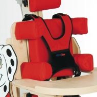 Individually adjustable chest and hip support for standing frame Dalmatian