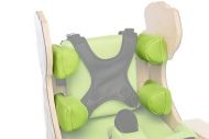 Individually adjustable chest and hip support for rehabilitation chair Zebra