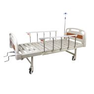 Механично болнично легло с четири секции без пациент.