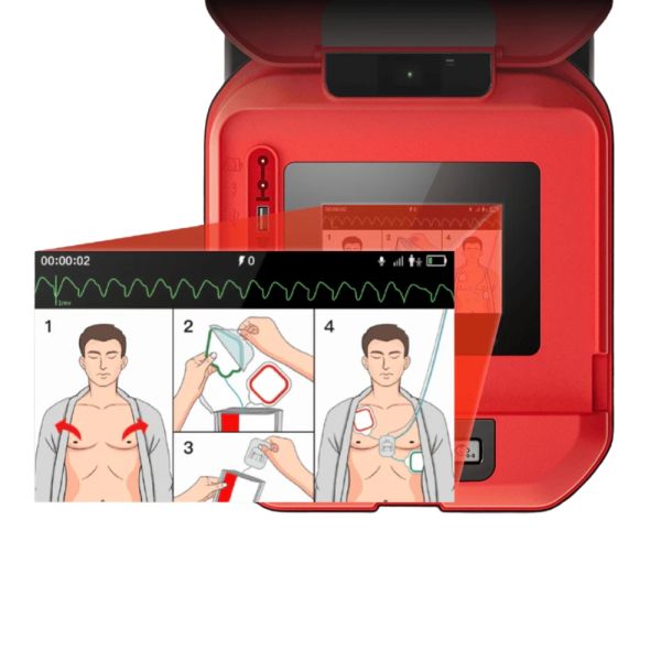 Дефибрилатор HeartSave YA5 (AED) с дисплей и CPR сензор