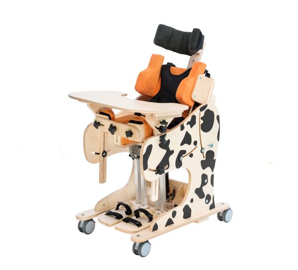 Rehabilitation standing frame with chair function DALMATIAN - Manual