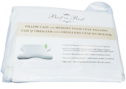 Бамбукова калъфка за CPAP възглавница с мемори пяна. 