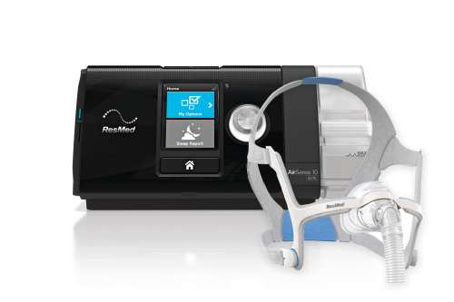 Комплект CPAP Апарат, Овлажнител и назална маска от ResMed