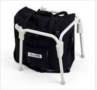 Travel subframe with bag for universal toileting seat system Rifton HTS