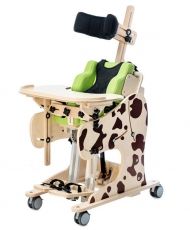 Rehabilitation standing frame with chair function DALMATIAN - Manual
