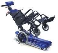 Устройство за изкачване на стълби с инвалидни колички