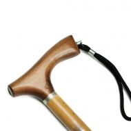Luxury wooden cane with straight handle