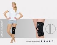 Knee joint brace with whalebone and cross fastening AM-OSK-Z/S-X